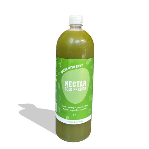 Cold-pressed 100% green juice (1500mL), perfect for healthy, refreshing beverages in Sydney.