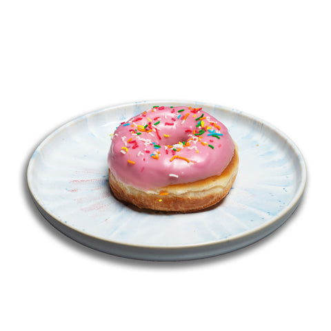 Pink Glazed Ring Doughnuts Platter