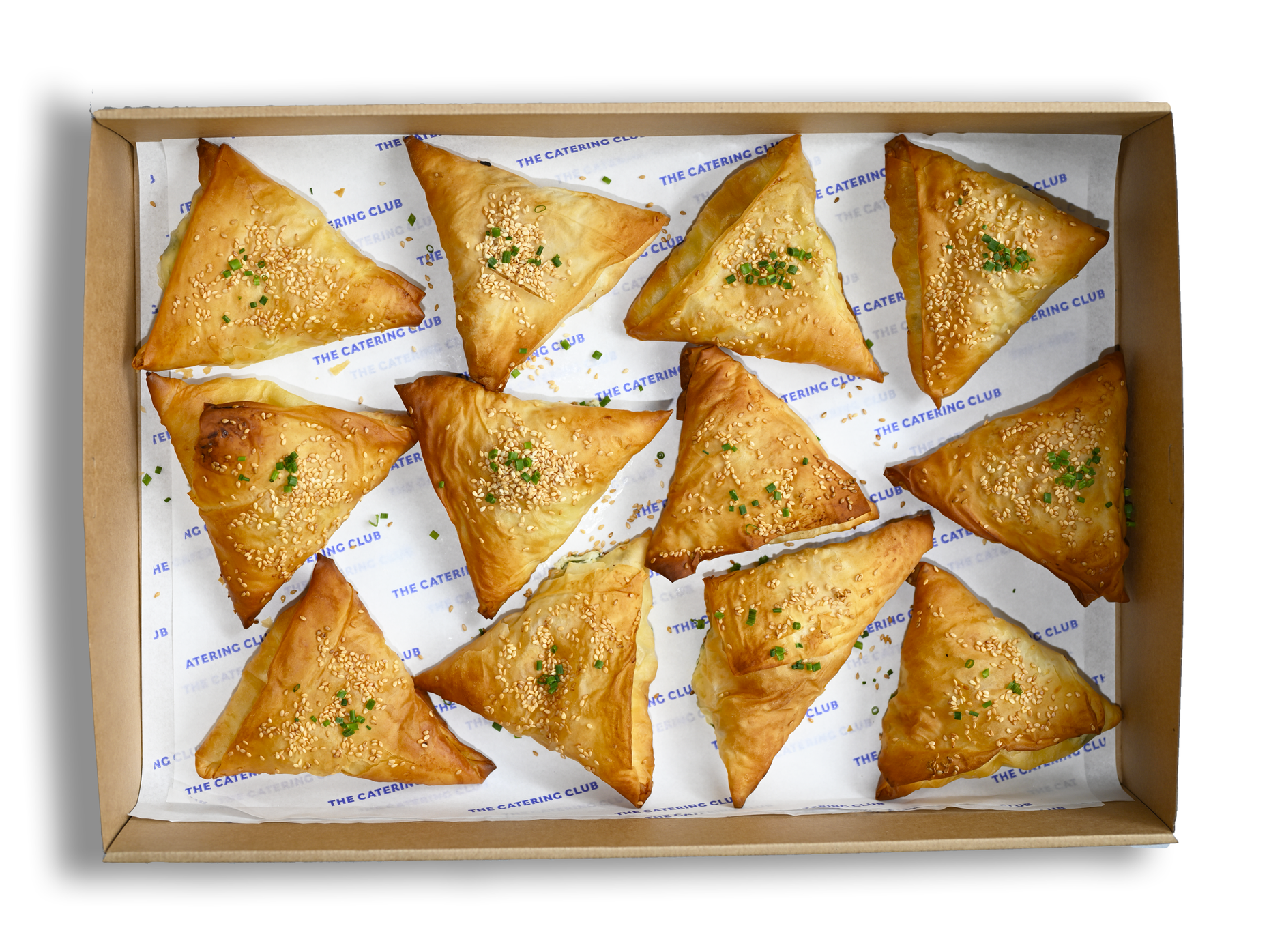 Hand Made Cheese Filo Triangles – The Catering Club
