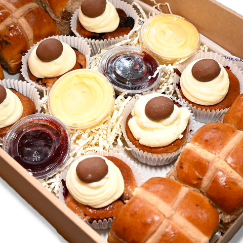 Easter Box – Puff pastry filled with fresh blueberries, perfect for Easter brunch and catering in Sydney
