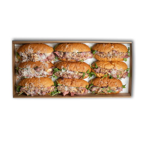 Rare Roast Beef Roll Platter