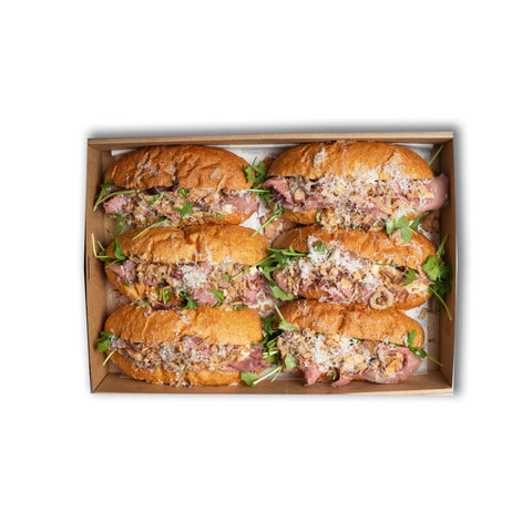 Rare Roast Beef Roll Platter